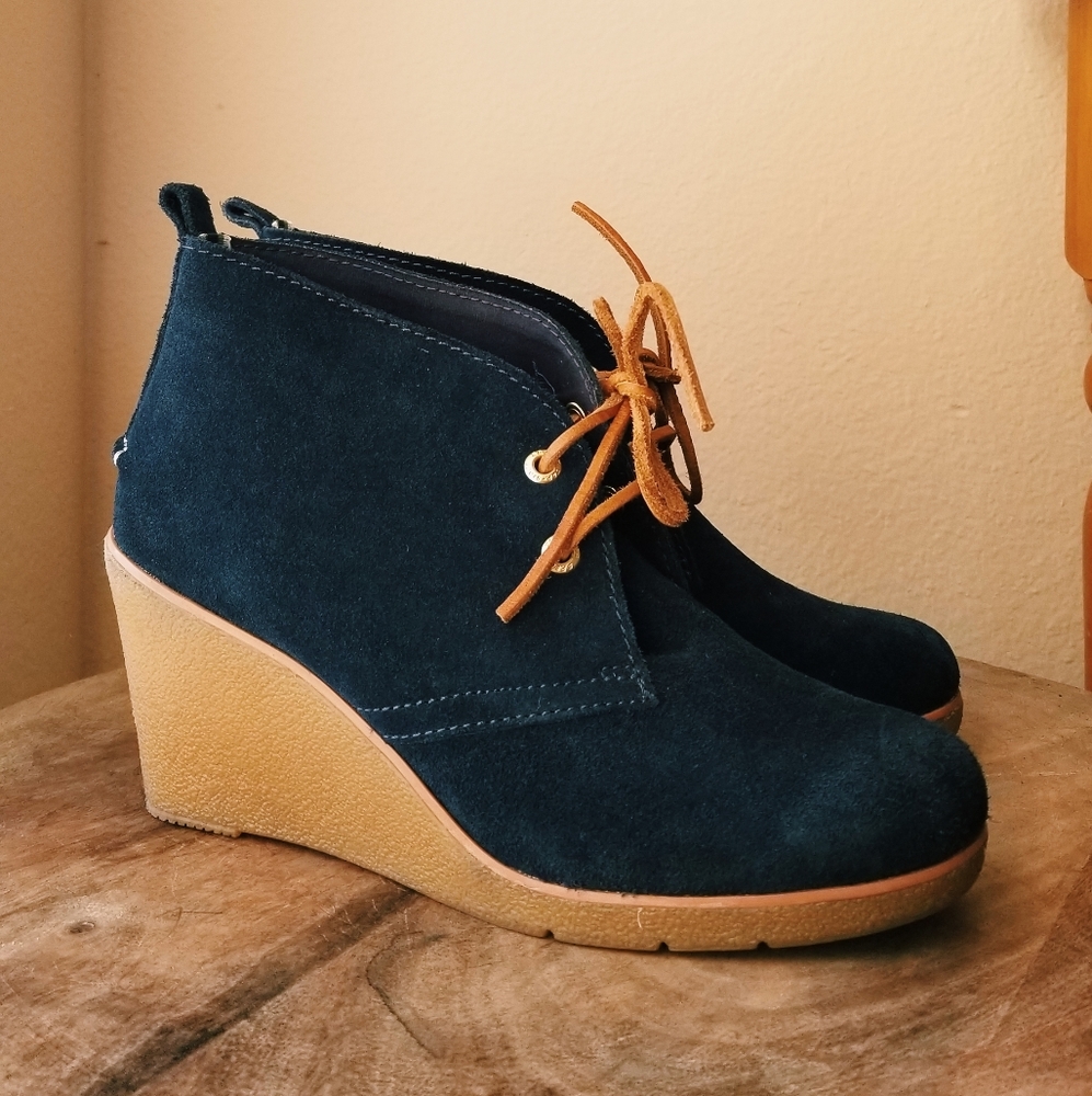 Sperry top sider wedges navy